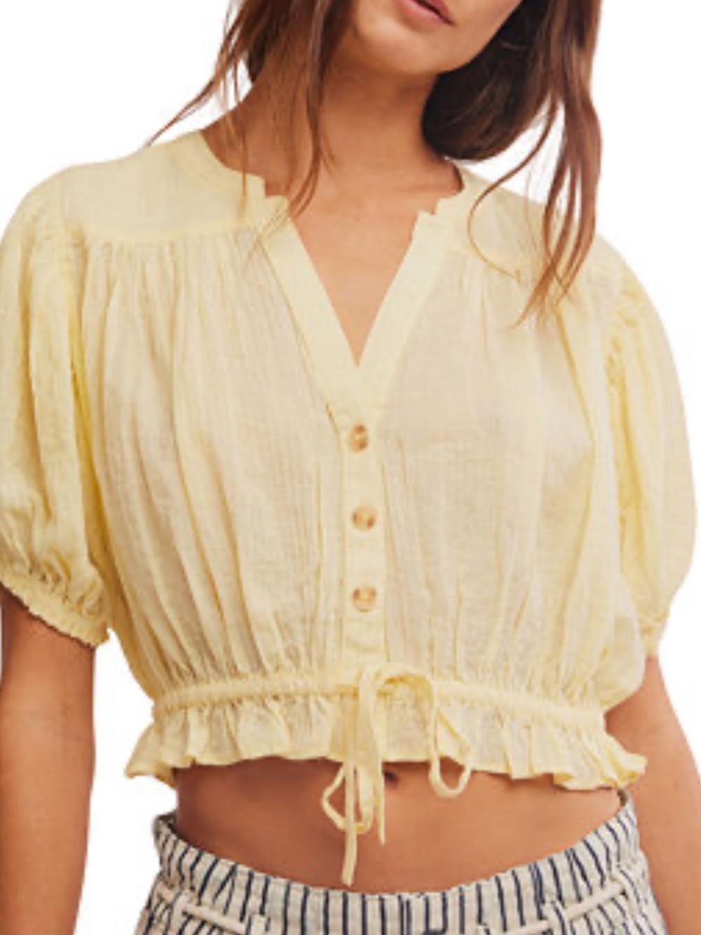 95. NWT FREE PEOPLE LITTLE CLOUD SHIRT